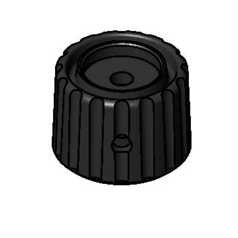 T&S Brass 001492-20 Black Knob - Ledge Faucet
