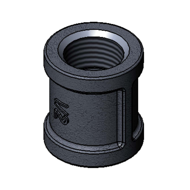 T&S Brass 001684-25 1/2" NPT Female Coupling - Chrome