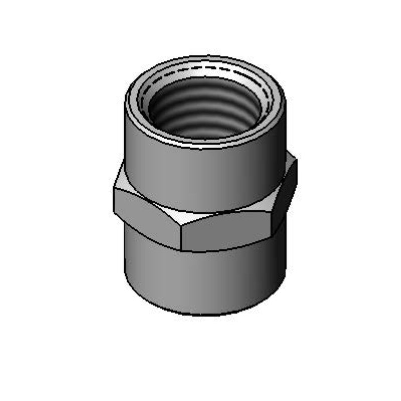 T&S Brass 001769-40 Coupling - 3/8" NPT Female Chrome