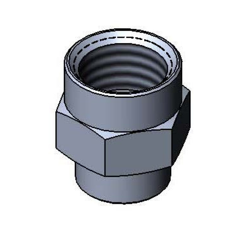 T&S Brass 001995-25 Reducing Coupling - 1/2" x 3/8" Chrome
