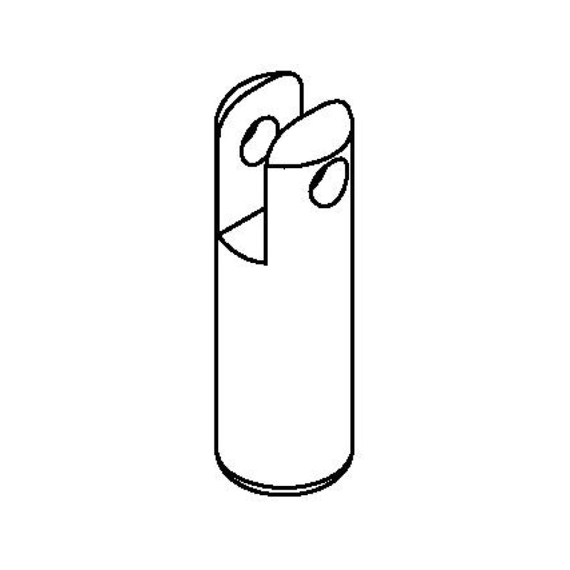 T&S Brass 004713-25 Clevis for Support Rod - 3/8-16UN