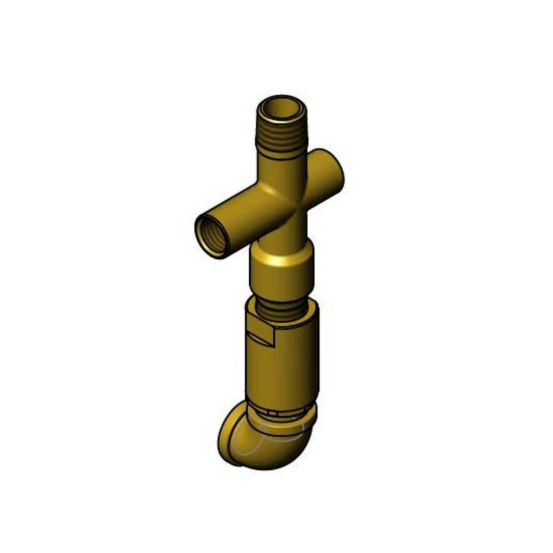 T&S Brass 005266-20 3/4" Swivel & Thermo Tee - Unplated