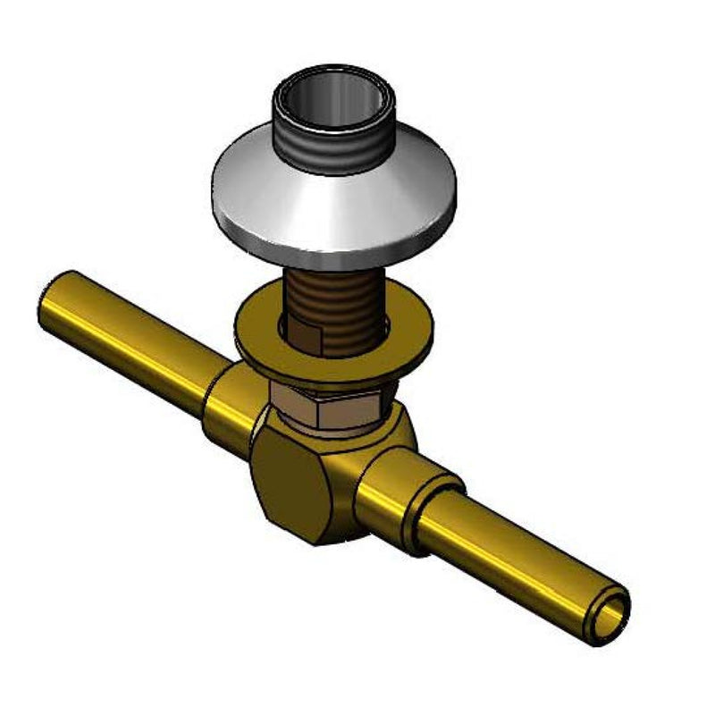 T&S Brass 006219-40 8" c/c Center Body Assembly - Swivel Outlet