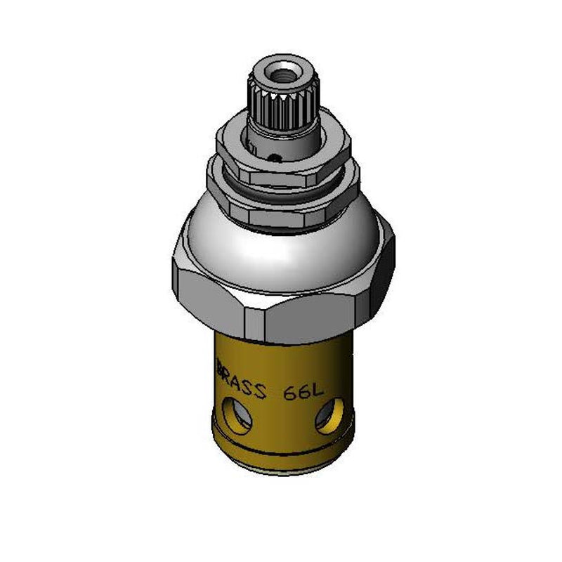 T&S Brass 006477-40QT QT Eterna Spindle w/ Escutcheon Bonnet - Cold