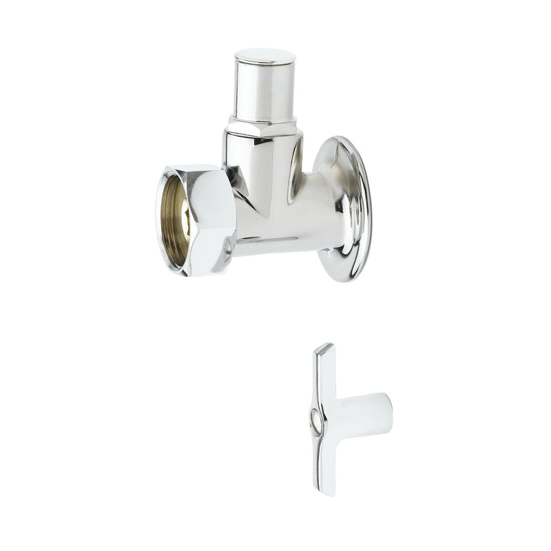 T&S Brass 00JJ Flange w/ Integral Stop - Chrome Brass