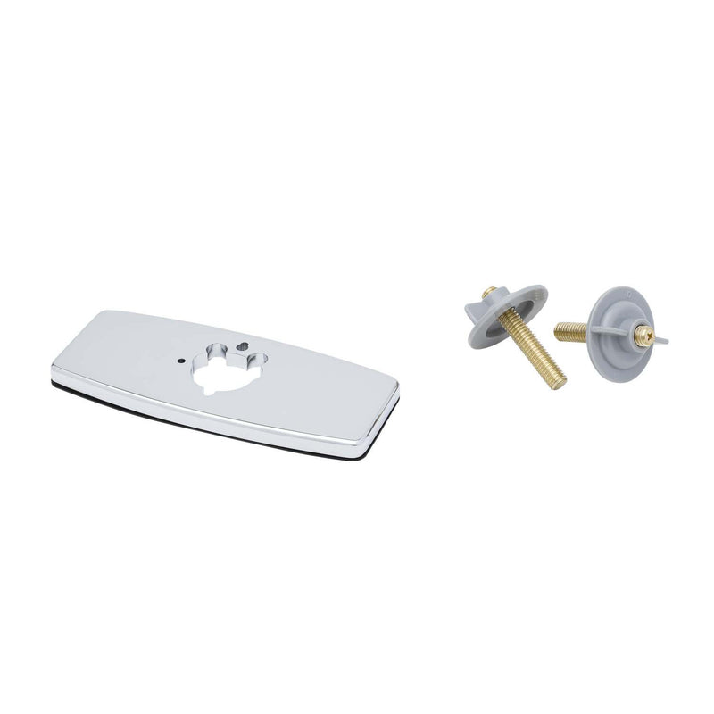 T&S Brass 013433-40 4" Deck Plate - VR Chrome Brass