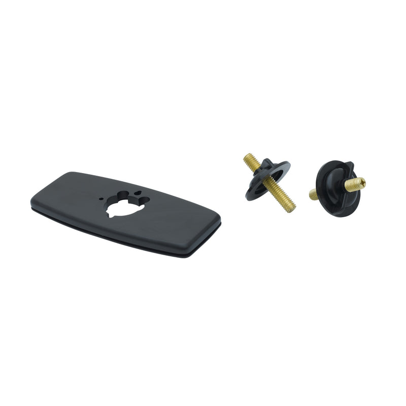 T&S Brass 013433-70 4" c/c Forged Deck Plate - Matte Black