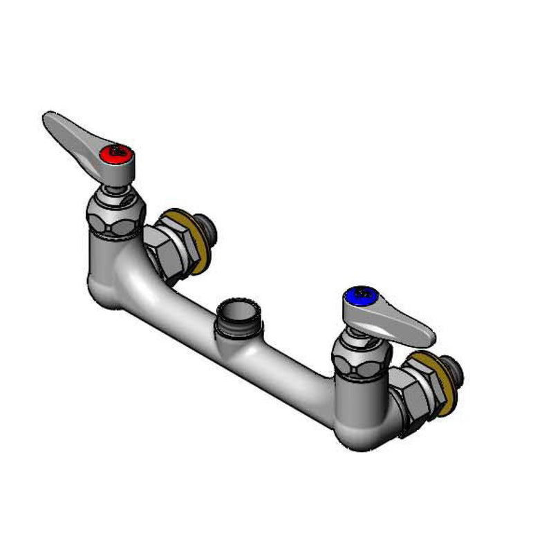 T&S Brass 014217-40 8" Wall Mount Faucet - Spring Checks & Lever
