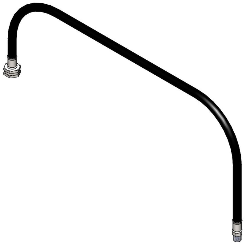 T&S Brass 015586-45 Black Connector Hose - 36" Reach