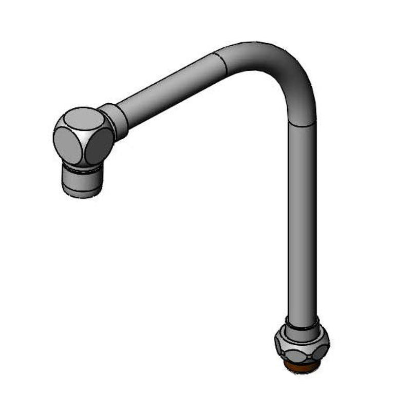 T&S Brass 015809-40 Restricted Swing Gooseneck - 2.2 GPM