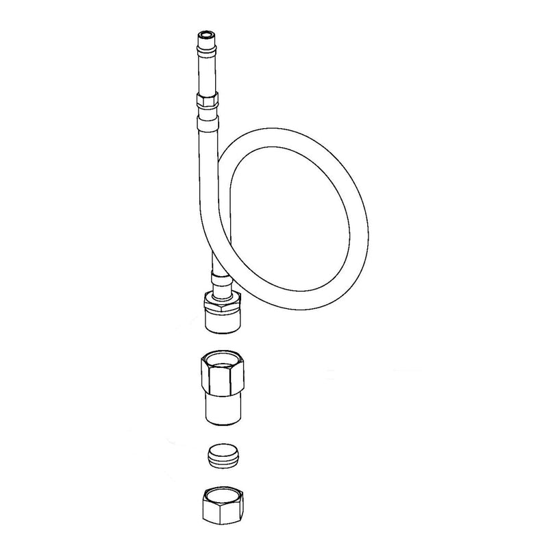 T&S Brass 016068-25 European 15mm Flex Hose w/ Check Valve