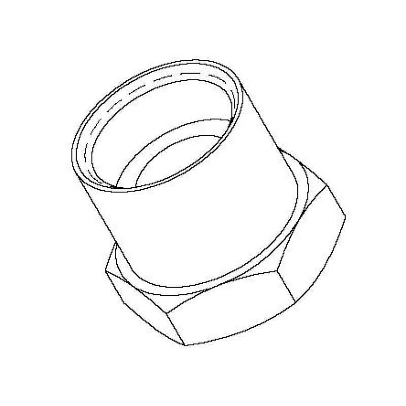 T&S Brass 016154-25 Adapter - 7/8-20UN F x 3/8" NPT F