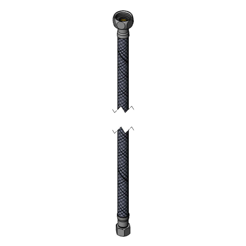 T&S 017420-45 24" Flexible Supply Hose, Stainless Steel