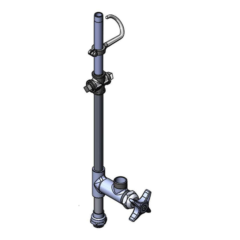 T&S Brass 017980-40 EasyInstall Riser w/ Add-On Faucet & VR Screw