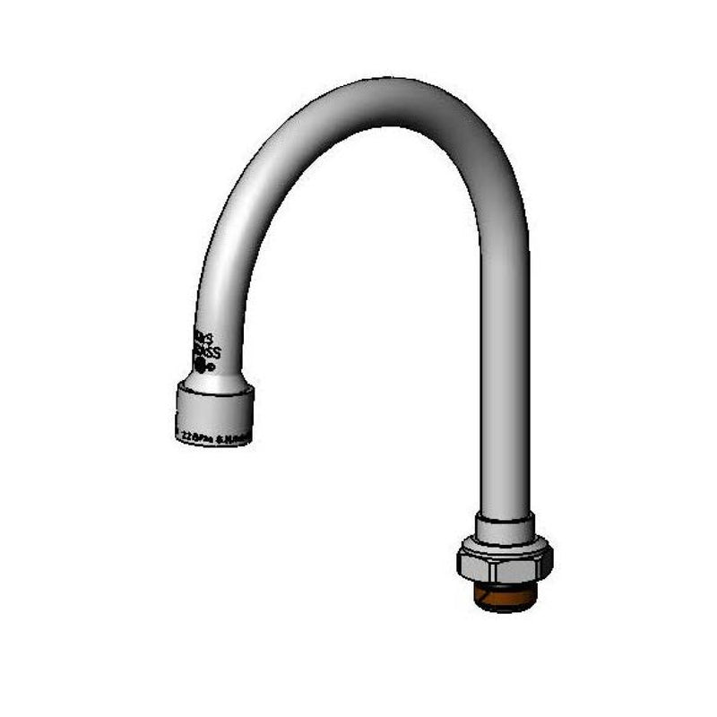 T&S Brass 018490-40 Swivel Gooseneck - 5-7/16" Spread & VR Aerator