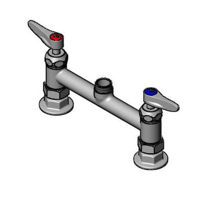 T&S Brass 019003-40 8" Deck Faucet Base - Ceramas & Checks