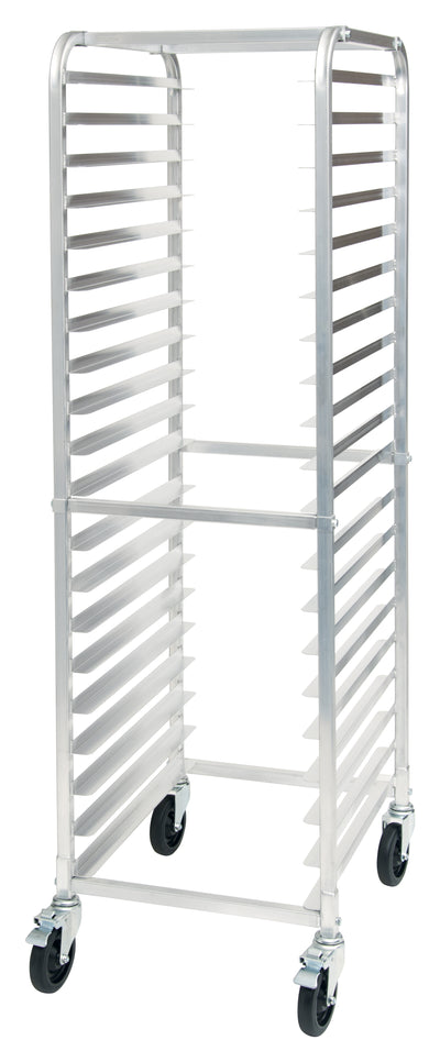 Winco ALRK-20BK 21 Inch Mobile Full Height Sheet Pan Rack Aluminum with Brakes