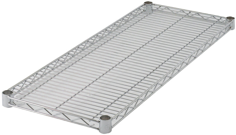 Winco VC-1430 30 Inch Shelf Wire with Chrome Finish 4 Sleeve Clips