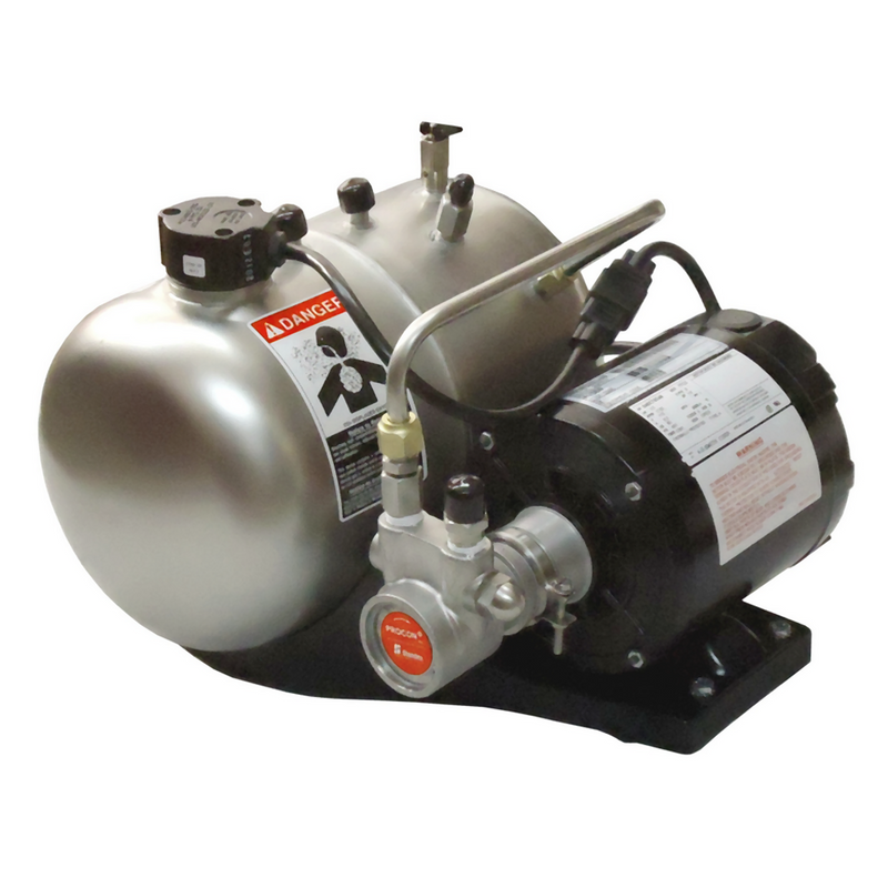 McCann’s 2-Gallon Stainless Steel Carbonator – ASSE 1022 Backflow Preventer, 1/3 HP Motor
