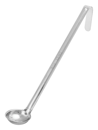 Winco LDIN-0.5 1/2 oz. Ladle One-piece Stainless Steel NSF Commercial Serving