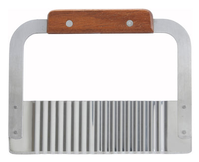 Winco SRT-7 7 Inch Stainless Steel Serrator with Wood Handle Knife