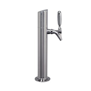 Micro Matic SKY-1PSSKR 2-1/2 Inch Diameter Glycol Cooled Draft Beer Tower Countertop Stainless Steel Polished Finish