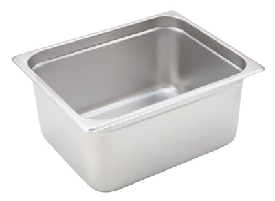 Winco SPJH-206 12 Inch 22 Gauge Heavyweight Stainless Steel Steam Table Pan