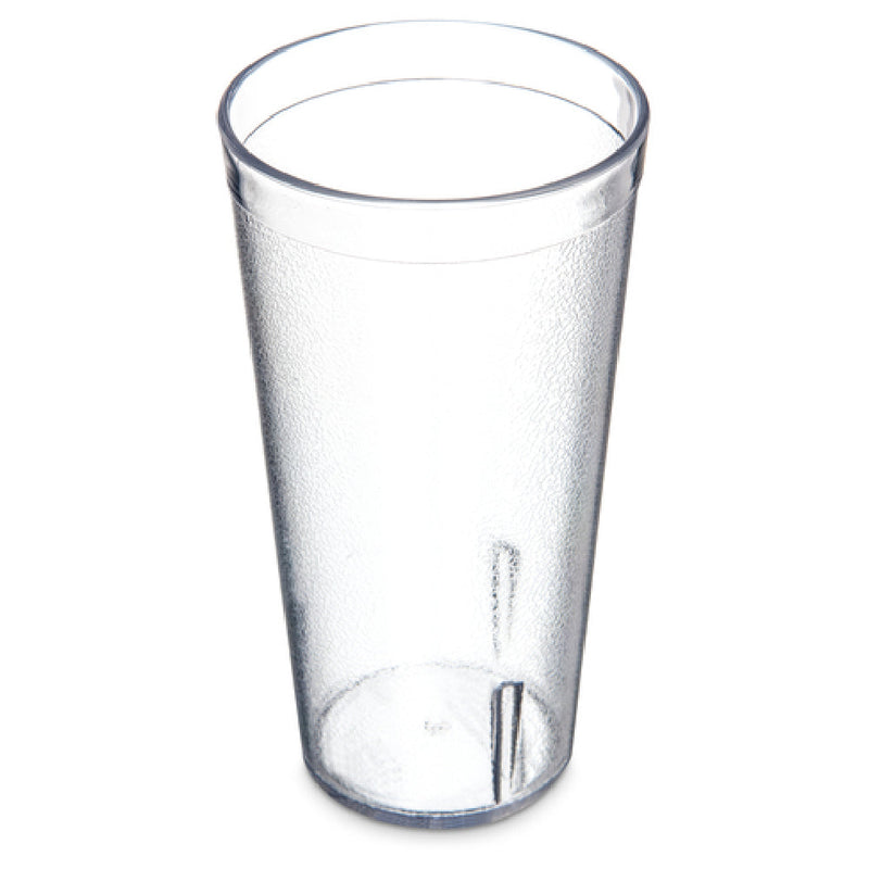 Carlisle 5220-207 20 Oz. Stackable Tumbler Clear SAN with Textured Finish
