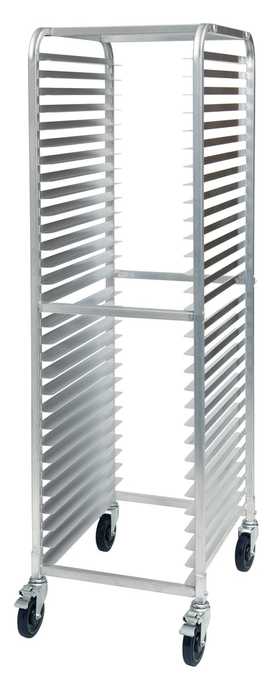 Winco AWRK-30 21 Inch Mobile Full Height Pan Rack Aluminum with 30 Sheet Pans