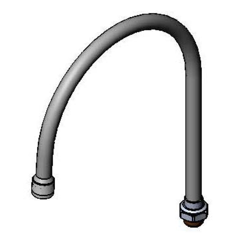 T&S Brass 135X-LAM Swivel Gooseneck - 8-3/4" w/ Laminar Control