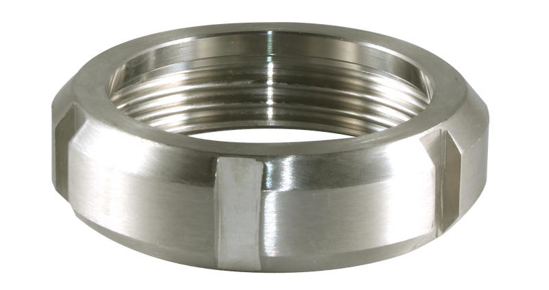 1.5" SMS Round Nut (13R-SMS) - T304 Stainless Steel - Wayland Industries - W413R-SMS-15