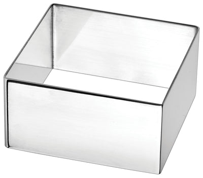Winco SPM-275S 2-3/4 Inch Square Pastry Mold Mirror Finish Stainless Steel