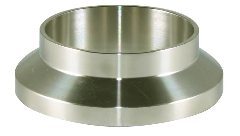 3" Q-Line Short Weld Ferrule (14WQ) - T316L Stainless Steel - Wayland Industries - W614WQ-3