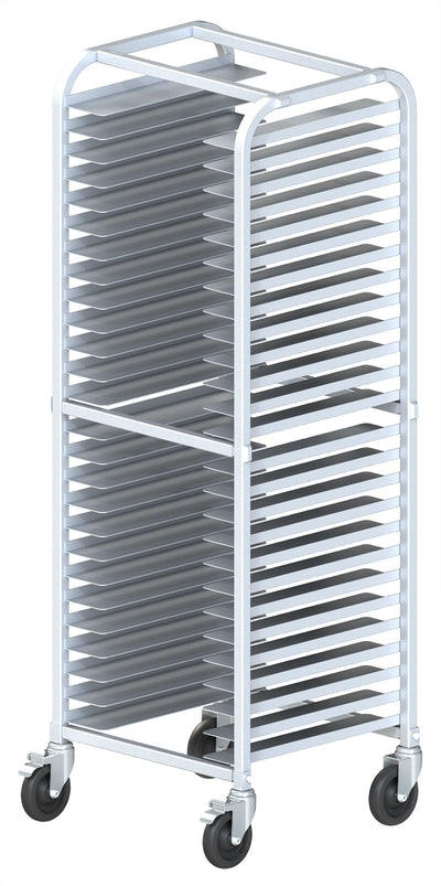 Winco AWPR-26BK 23 Inch 26-tier Pizza Rack Aluminum with 800 lb Capacity