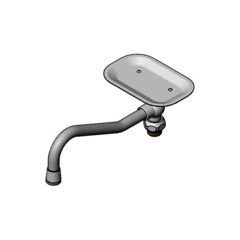 T&S Brass 161X Swivel Nozzle - 8" w/ Soap Dish