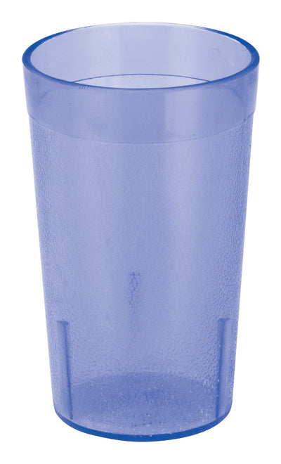Winco PTP-05B 5 Oz Pebbled Tumbler Plastic Break-Resistant Dishwasher Safe Blue