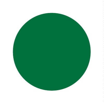 Bargun Button Cap Round, Blank, Green Cap