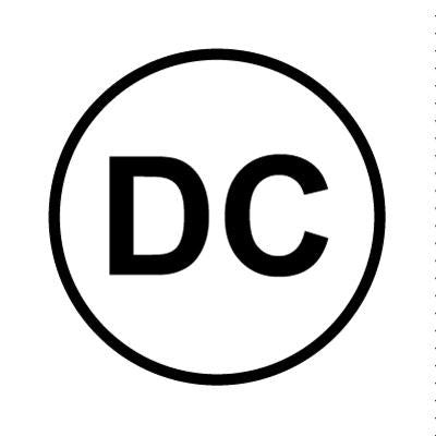 Bargun Button Cap, Round, DC, White Cap, Black Letter - PH10-74-042