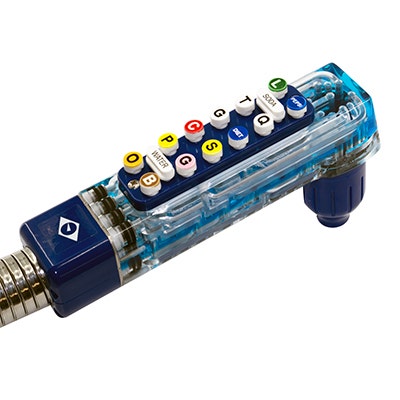Taprite Rattler II Bargun, 14 Button, 48" Hose, Blue | 956C-1466-3M028