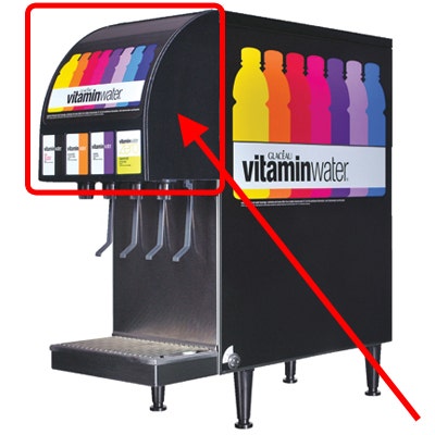Lancer Merchandiser Vitamin Water Assembly for CED500