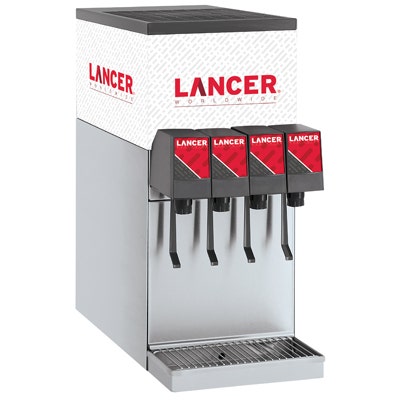 Lancer CED 504 Post-Mix Dispenser, 4 Valves, No Graphics