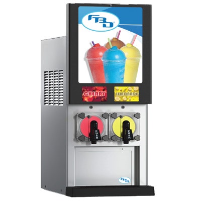 FBD 372 2-Flavor Frozen Carbonated Beverage Dispenser, Air-Cooled, Commercial Frozen Drink & Slushie Machine, 1,800 oz/hr