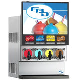 FBD 774 4-Flavor Frozen Carbonated Beverage Dispenser, Remote-Cooled, Commercial Frozen Drink & Slushie Machine, 6,240 oz/hr