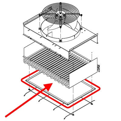 FBD 564 Air Filter with Aluminum Grid - 20-2010-0020