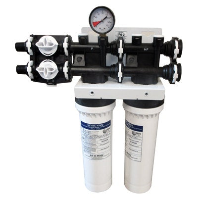 Ice-O-Matic IFQ2 Water Filter Assembly, Cartridges and Head with Gauge