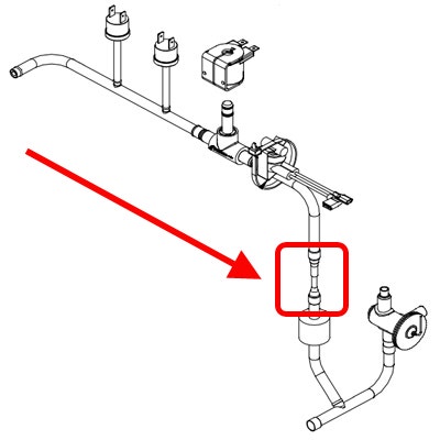Ice-O-Matic 9091179-01 Fitting, Restricter Tube, Fits CIM0320A