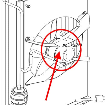Ice-O-Matic 9161120-02 Fan Motor, 230V, Fits GEM0955