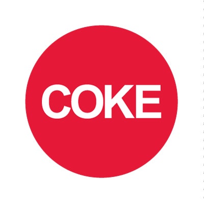 Bargun Button Cap Round, Coke, Red Cap White Letter