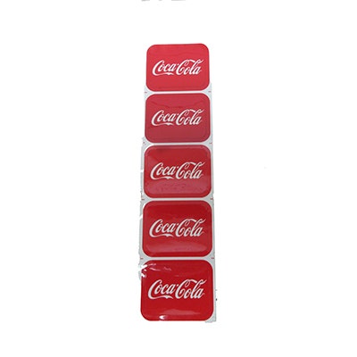Wunder-Bar Bargun Handle Label, Coca-Cola, Red/White - PH10-42A