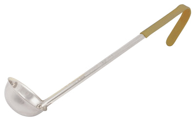 Winco LDCN-3 3 Oz. Ladle One-piece Tan Stainless Steel with Ergonomic Handle